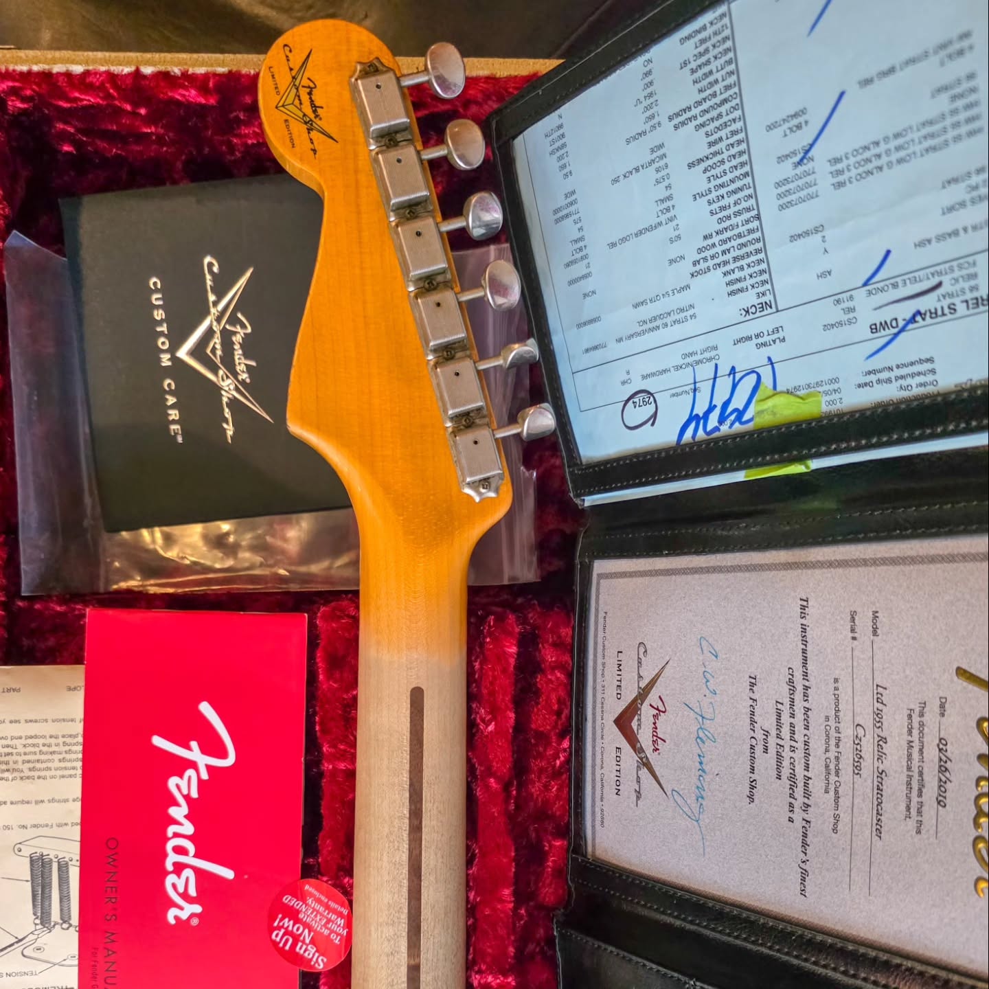 Fender CS Ltd '55 Stratocaster Relic Blonde