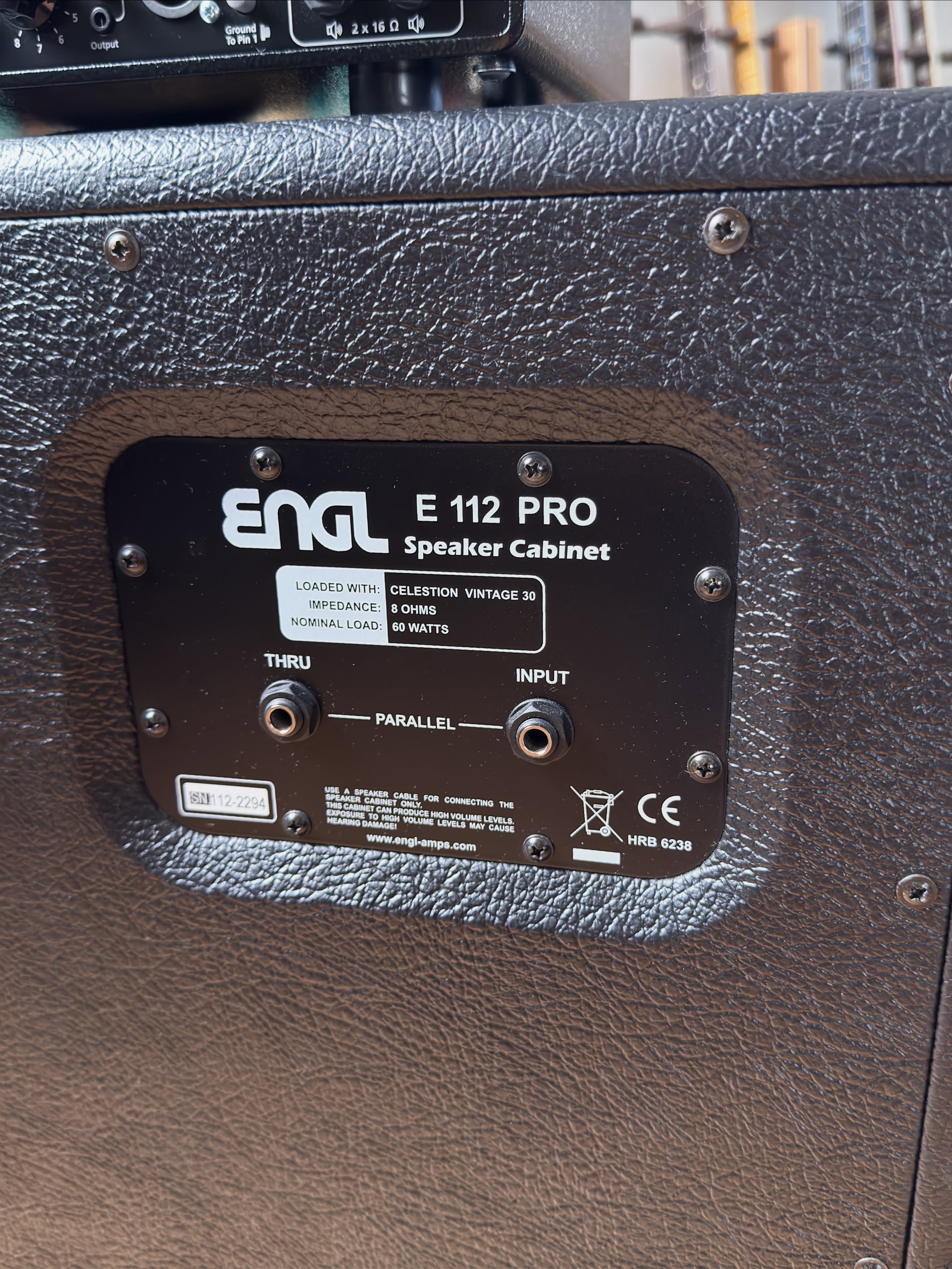 ENGL Ironball Special Edition E606SE + ENGL E112 Pro Made in Germany Specs: Cabe