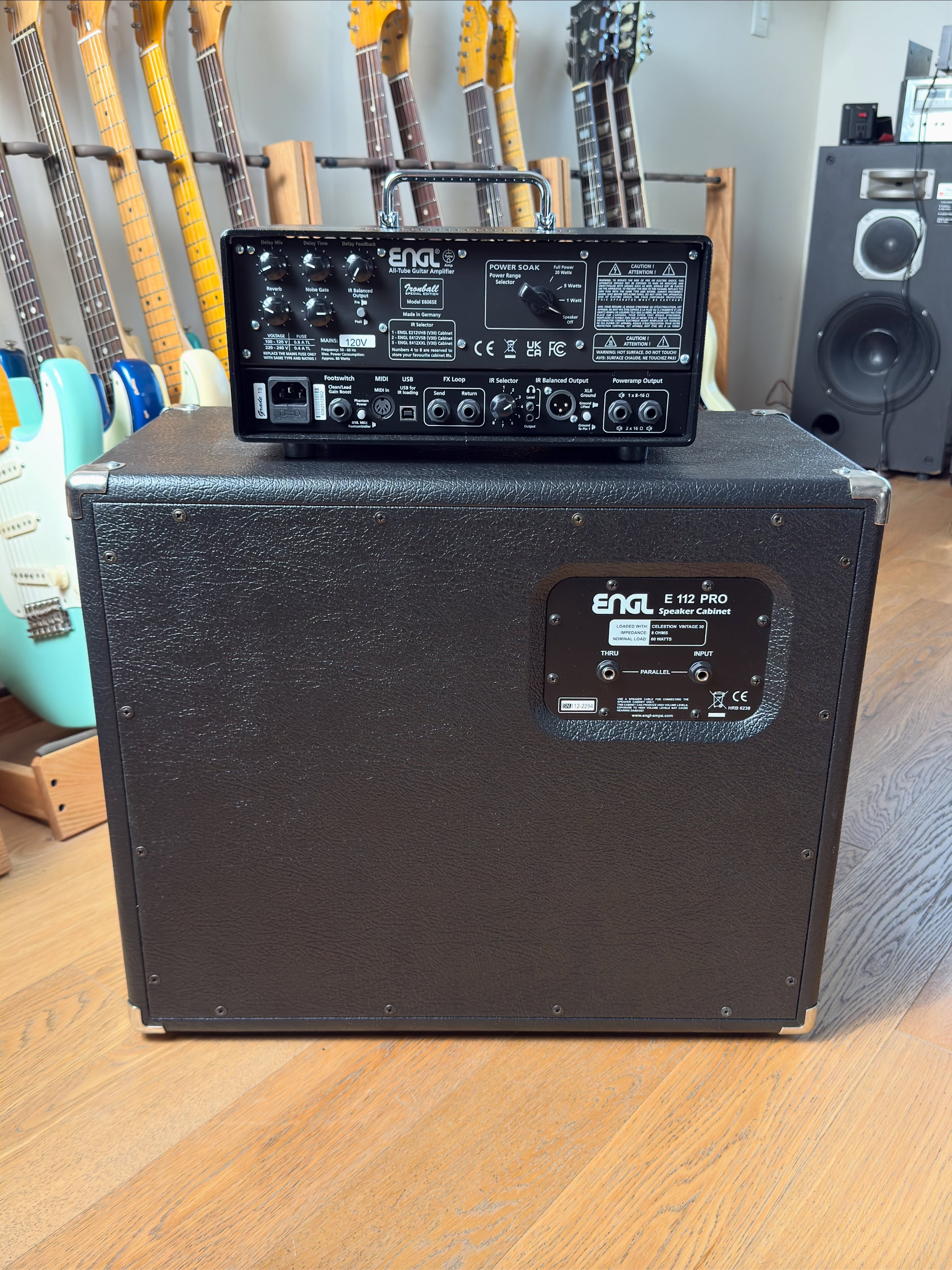 ENGL Ironball Special Edition E606SE + ENGL E112 Pro Made in Germany Specs: Cabe