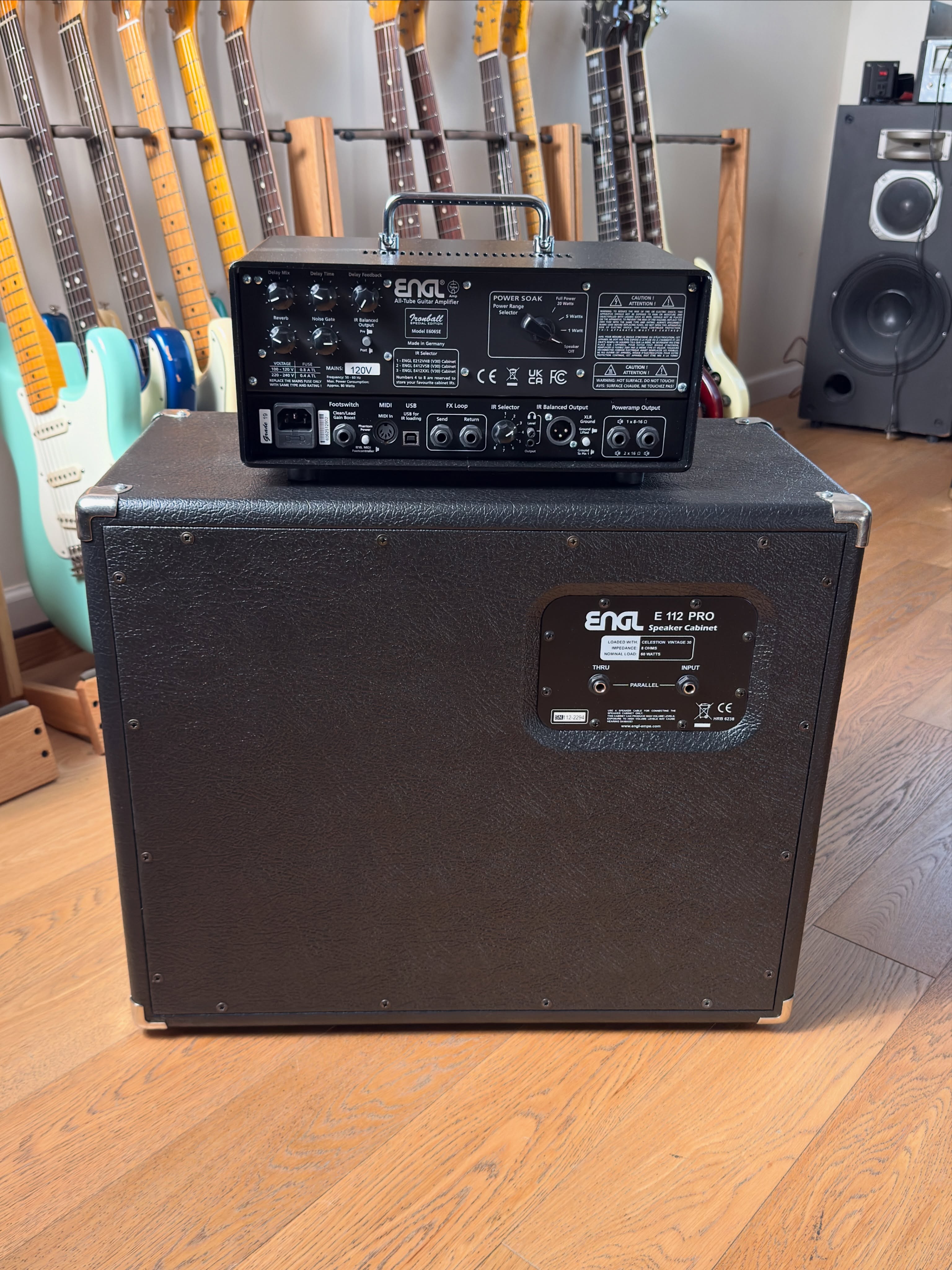 ENGL Ironball Special Edition E606SE + ENGL E112 Pro Made in Germany Specs: Cabe