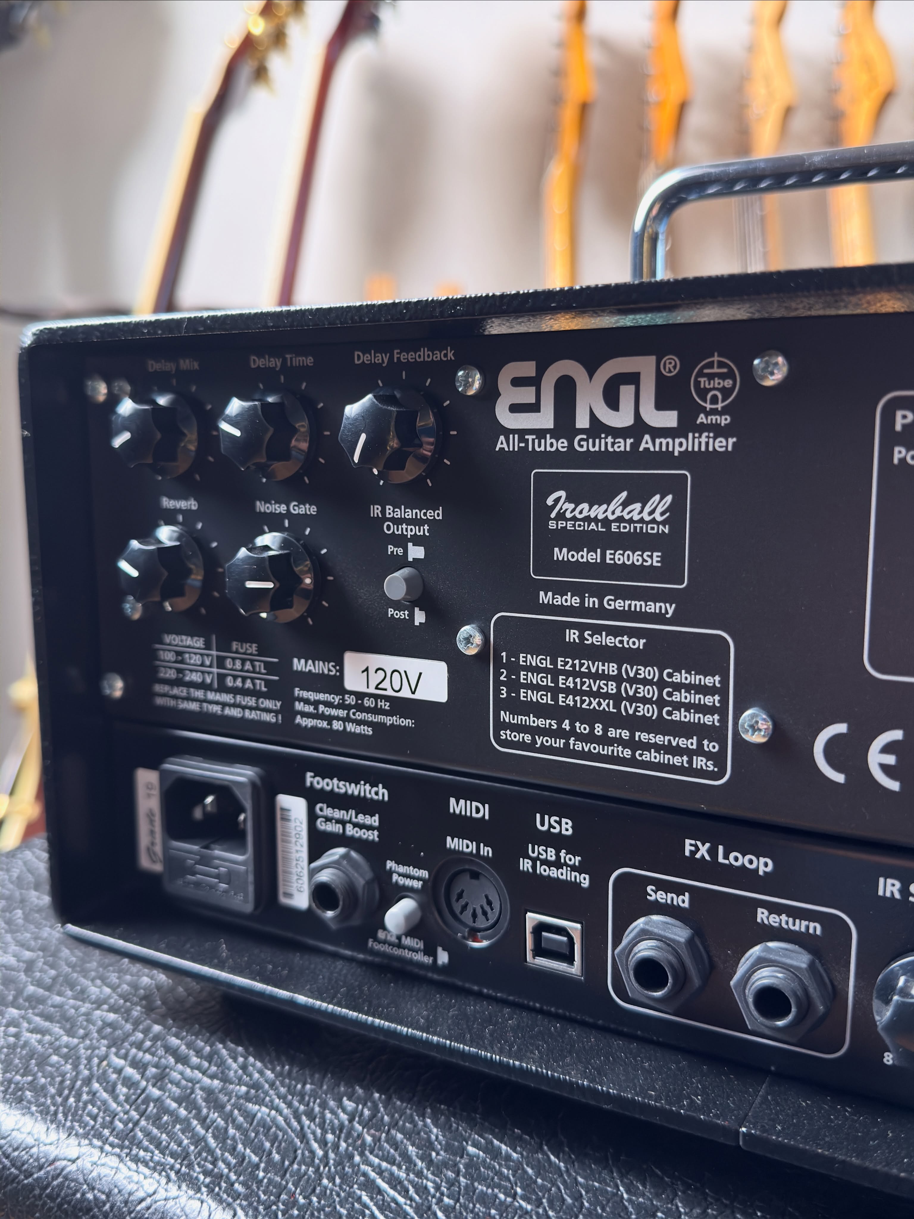 ENGL Ironball Special Edition E606SE + ENGL E112 Pro Made in Germany Specs: Cabe